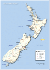 A New Zealand map.