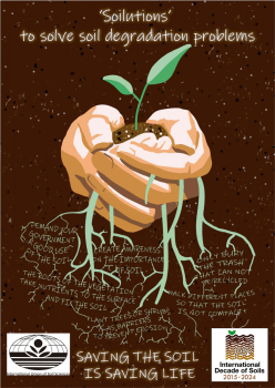Winning poster of IUSS Poster Contest ‘Soilutions’ to solve soil degradation problems